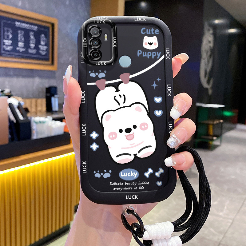 เคสสำหรับ OPPO A53 2020 A33 2020 A53s A32 A11s เคสโทรศัพท์สุนัขแมวซิลิโคนสายคล้องกันกระแทก