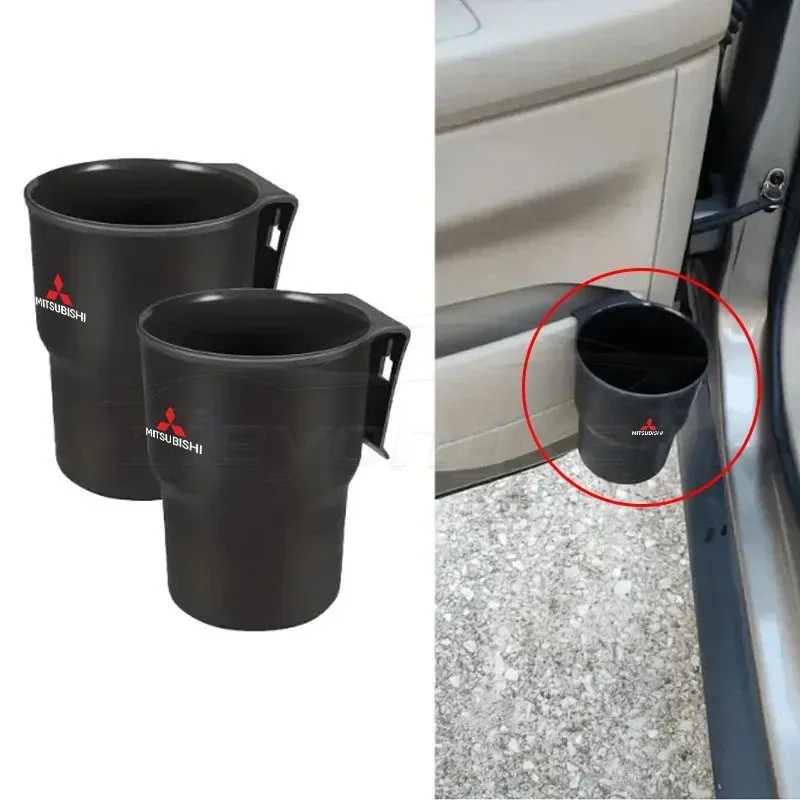 [📣ส่งไว มีCOD] Mitsubishi/มิตซูบิชิ ที่วางแก้วน้ำในรถยนต์ สีดำ ที่วางแก้ว ในรถยนต์มัลติฟังก์ชั่น กล่องใส่ของในรถ