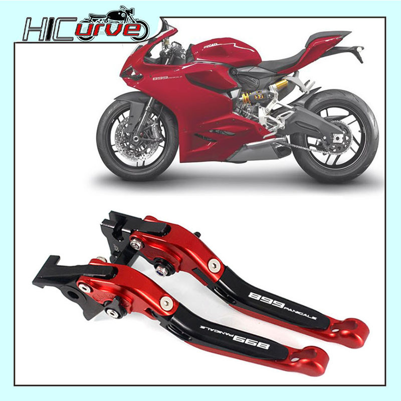 โลโก้ PANIGALE รถจักรยานยนต์พับคลัทช์เบรคสําหรับ DUCATI 899 Panigale 899Panigale 2014-2015