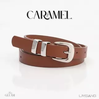 LAMSANG B08 Gleam Belt ข็มขัดผู้หญิง หนัง PU ขนาด 1.8x105 cm.