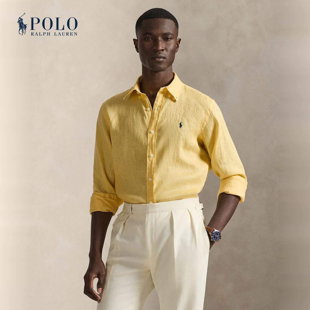 Polo Ralph Lauren เสื้อเชิ้ตผู้ชาย รุ่น MNPOWOV16825101 สีเหลือง