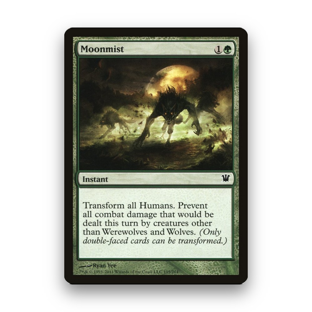 [MTG] Moonmist (#195) [ISD] [GREEN] [COMMON] | Magic the Gathering