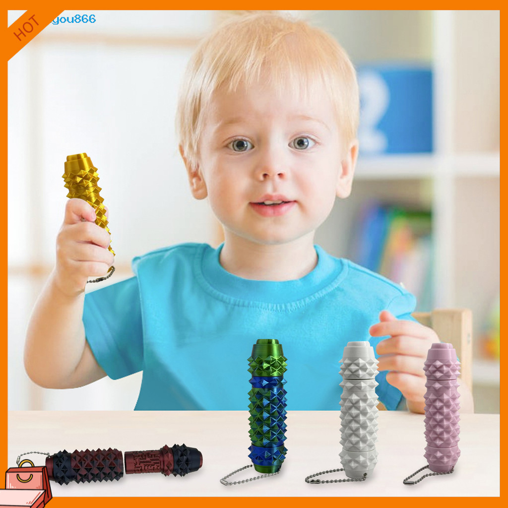 [SNY]☆3D พิมพ์ 7-In-1 Fidget ของเล่น Clicker Spinner เก็บนวด Roller Maze Spiry Grip ความเครียดบรรเทา