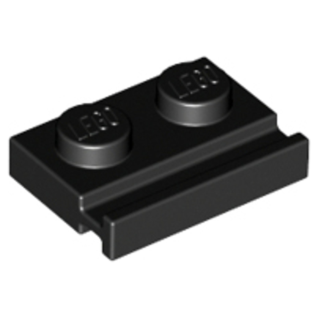 Brick2cube Part - Plate, Modified 1 x 2 with Door Rail - 32028