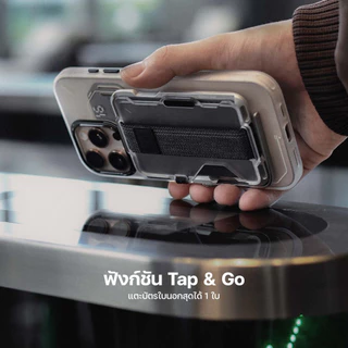 Aulumu G03 Magnetic Multi-Functional Metal Card Case with Kickstand ขาตั้งโทรศัพท์มือถือ แบบแม่เหล็ก