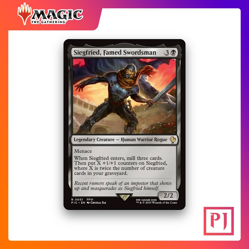 [MTG] Siegfried, Famed Swordsman (#51) [FIC] [BLACK] [RARE] | Magic the Gathering