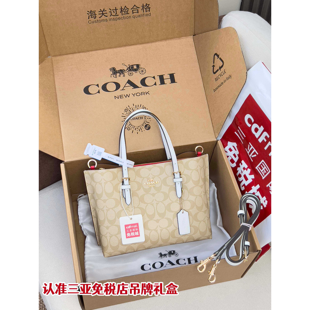 Thailand COACH Tote Bag Temperament Mini Shoulder Bag Gift Daily Messenger Bag Retro All-Match Under