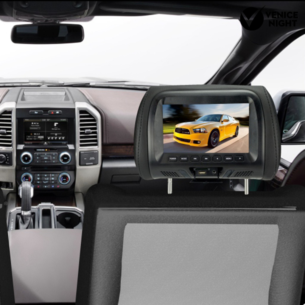 Venicenight L7M ความบันเทิงที่นั่งด้านหลังหน้าจอ LED LCD Universal 7 นิ้ว Clear Definition Headrest 