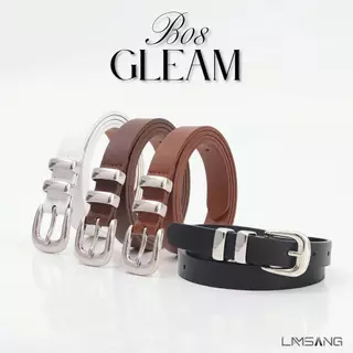 LAMSANG B08 Gleam Belt ข็มขัดผู้หญิง หนัง PU ขนาด 1.8x105 cm.
