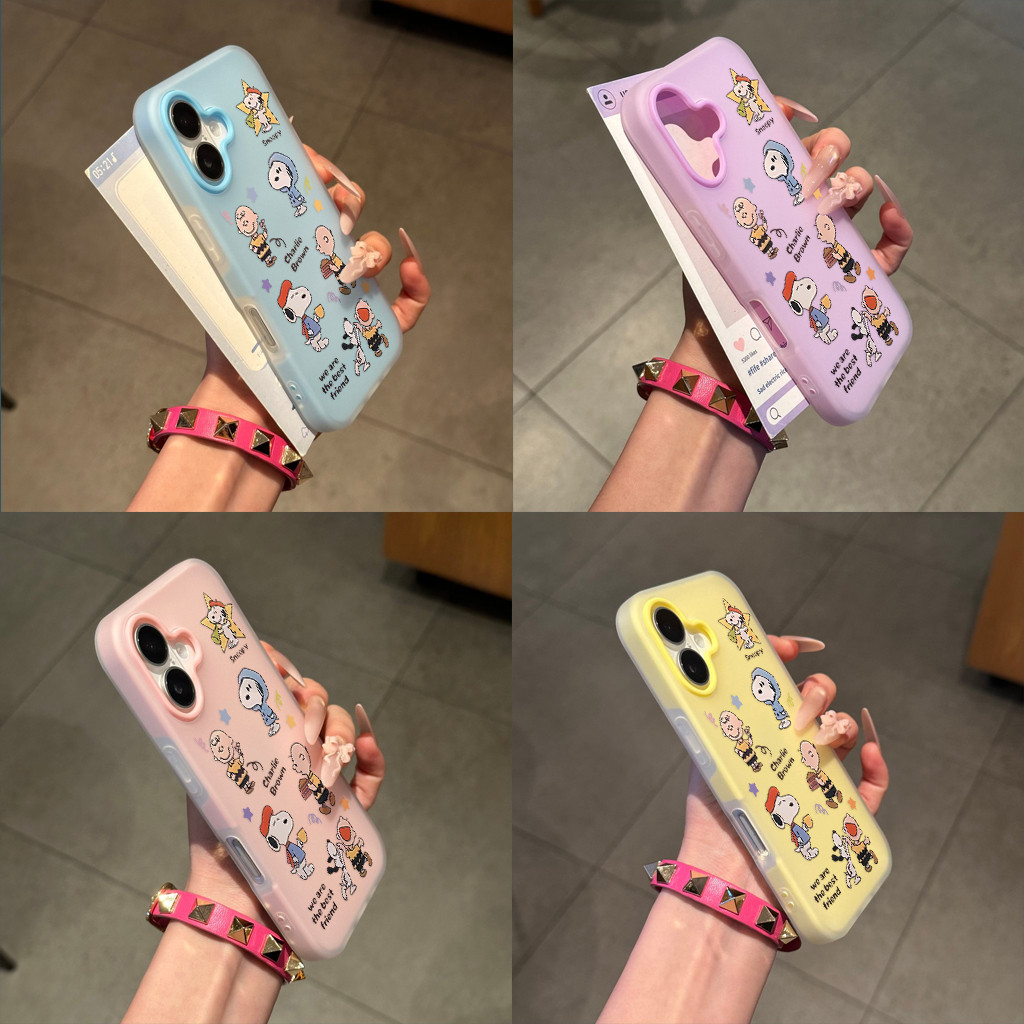 Snoopy [Heblus Toko] เคส 2 In 1 Iphone 17 Pro Max 12 Pro Ip 11 16 Plus Ip 14 Ip 15 13 Softcase Gd2H1