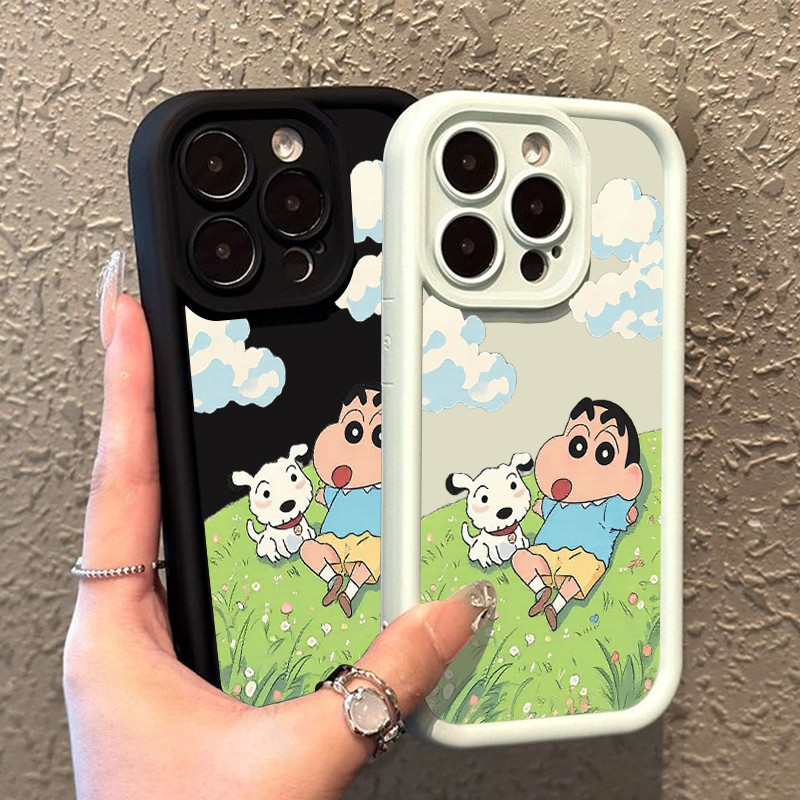 OPPO A17/A17K การ์ตูน Shin กรณีกันกระแทก A36 A38/A18 A3S/A12E A5 A3X/A3 A53/A32 A54 4G A57 A58 4G A6