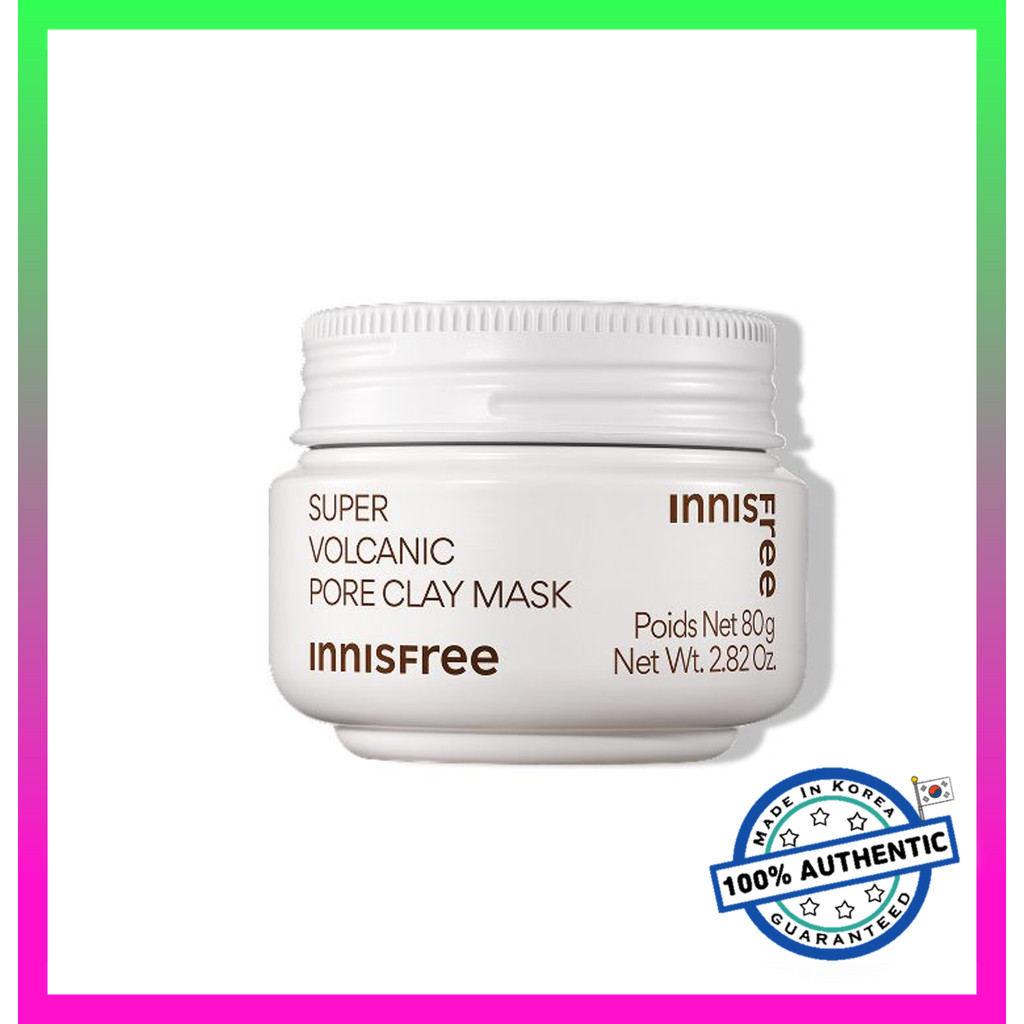 Innisfree Super Volcanic Pore Clay Mask 80g / Blackhead Removal Sebum Care Pore Tightening AHA Wash Off Pack