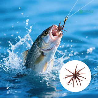 DR.BEI 2 ชิ้น 9 เซนติเมตร/2.8 กรัม TPE Bionic Sea Urchin Lure ลอยจําลอง Sea Urchin เหยื่อประดิษฐ์ Shore River Lake ตกปลาน้ําเค็ม Fuzzy Soft Lure Bass อุปกรณ์ตกปลา