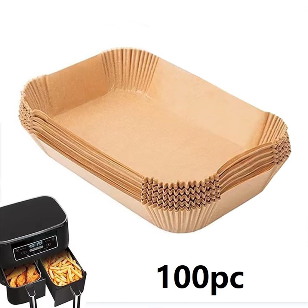 Air Fryer กระดาษอบ Liners 4.75L Air Fryer กระดาษ 50 ชิ้น 22x14x4.5 ซม./8.66 X 5.51 X 1.77 นิ้ว
