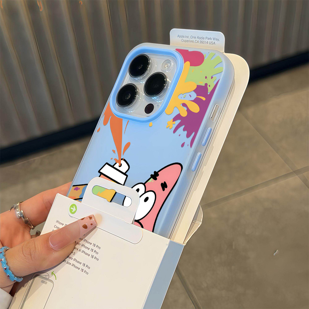 Spongebob Jelly 2 In 1 Doodle Casing Xiaomi 15T Pro C71 C85 F7 C75 C65 Poco M7 Plus Gd2H1K8 หรูหราล่