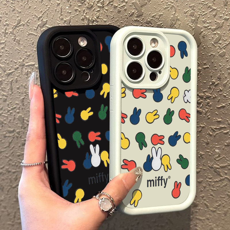 Miffy การ์ตูน OPPO A17/A17K เคสกันกระแทก A36 A38/A18 A3S/A12E A5 A3X/A3 A53/A32 A57 A16K/A16E A58 4G