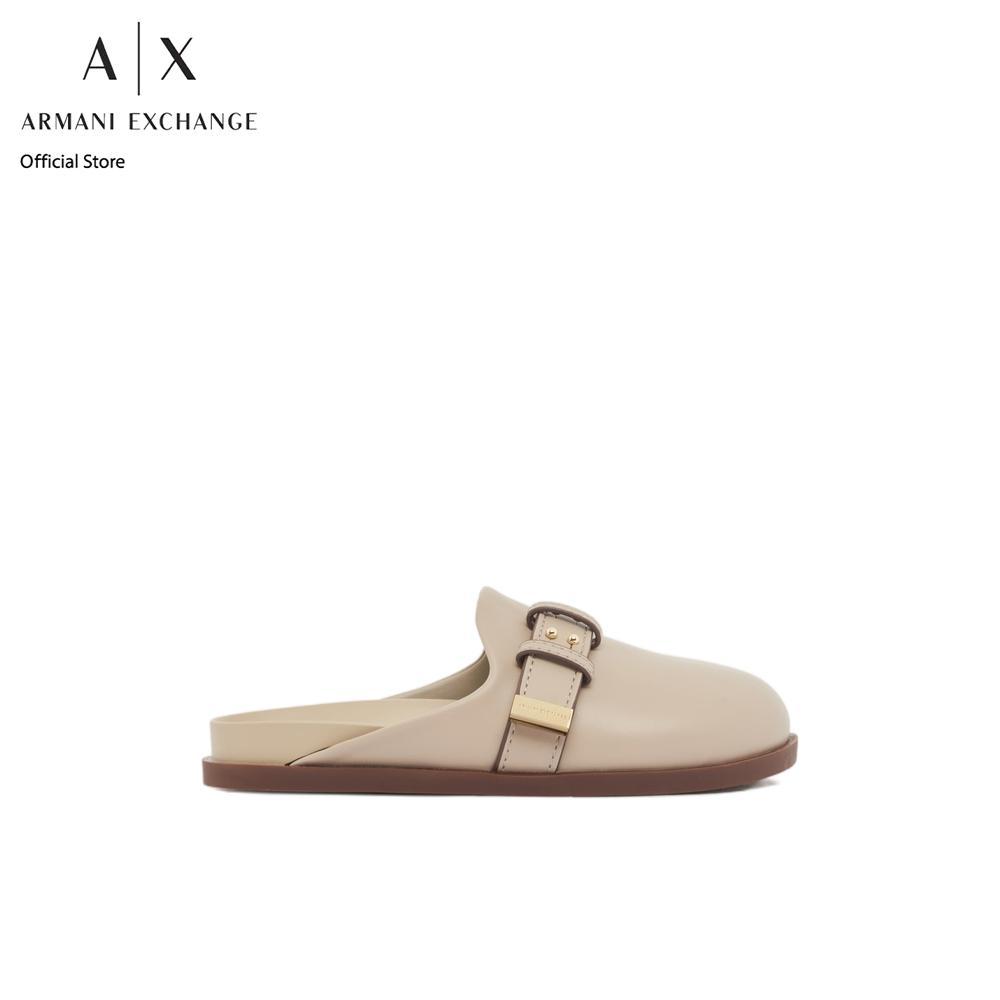 Armani Exchange รองเท้าเปิดส้นผู้หญิง รุ่น XW002577-AF21266-U6223 สีเบจ