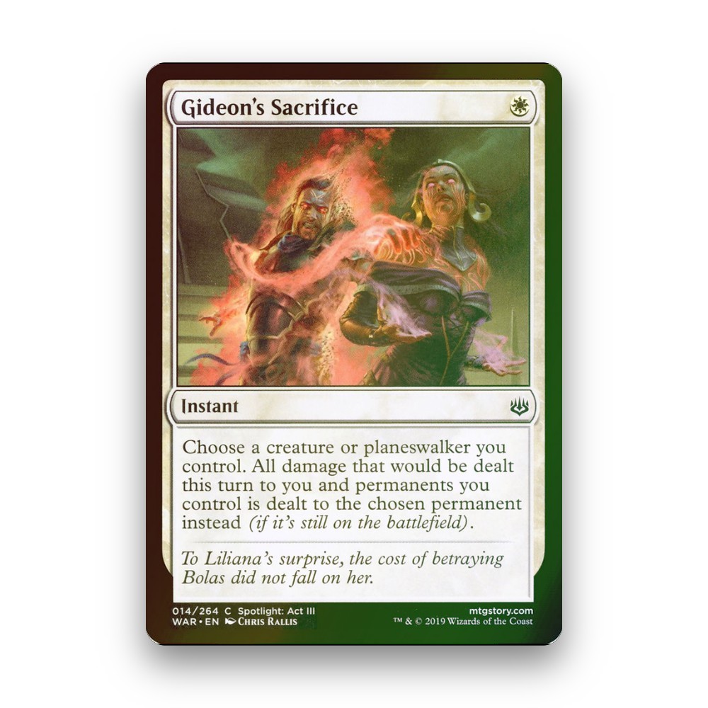 [MTG] Gideon's Sacrifice (#14) [WAR] [WHITE] [COMMON] | Magic the Gathering