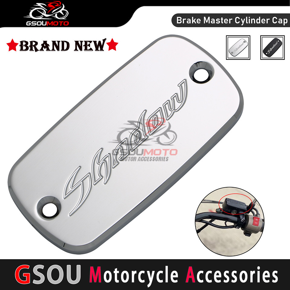 รถจักรยานยนต์เบรคหน้ากระบอกสูบอ่างเก็บน้ําฝาครอบสําหรับ Honda Shadow VT400 VT600 VT750 VT1100 C2 VT 