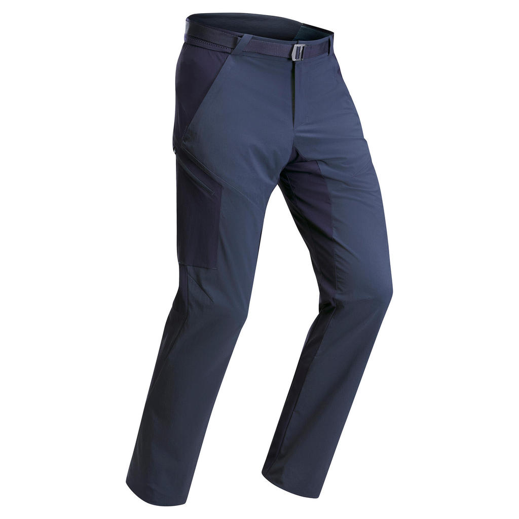 กางเกงเดินป่าสำหรับผู้ชายรุ่น MH500 (สีน้ำเงิน) - น้ำเงินยางมะตอย | PANTS MH500 M BLUE AF CN - Cosmo