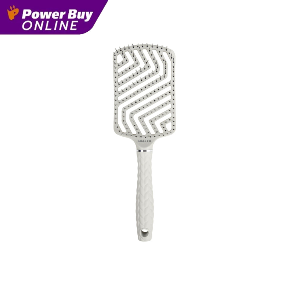 KIKI & CO Springy Comb หวีไนลอน (สีขาว)