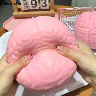 [COD]☆1/2ชิ้นยักษ์จําลองสมองบีบของเล่นความเครียดบรรเทาสีชมพูสมองประสาทสัมผัสของเล่นบีบอัดช้าเพิ่มขึ้นสมองที่สมจริงอยู่ไม่สุข