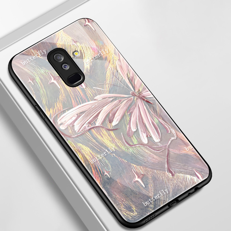 เคสสำหรับ Samsung A6+ 2018 J8 2018 J7 pro J6 Plus 2018 J6 Prime เคสโทรศัพท์เปลือกแก้ว