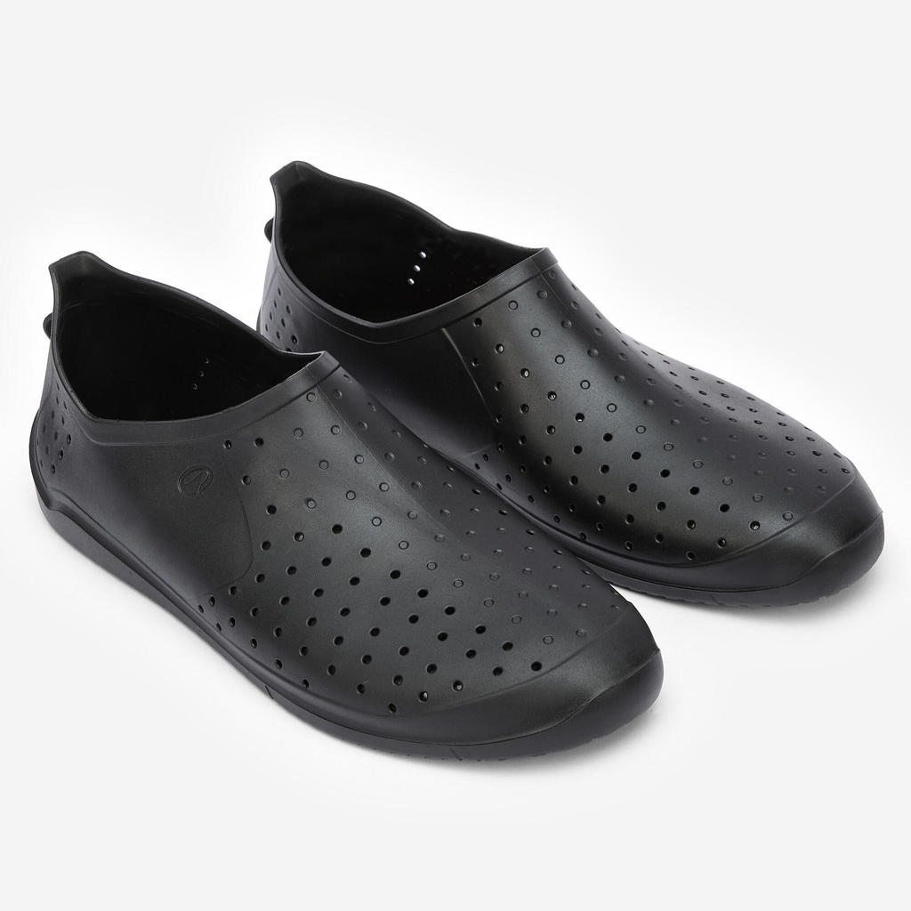 รองเท้าสำหรับออกกำลังกายในน้ำรุ่น Gymshoe mix (สีดำ)  - ดำรมควัน,ดำรมควัน | Aquafit water shoes Gyms