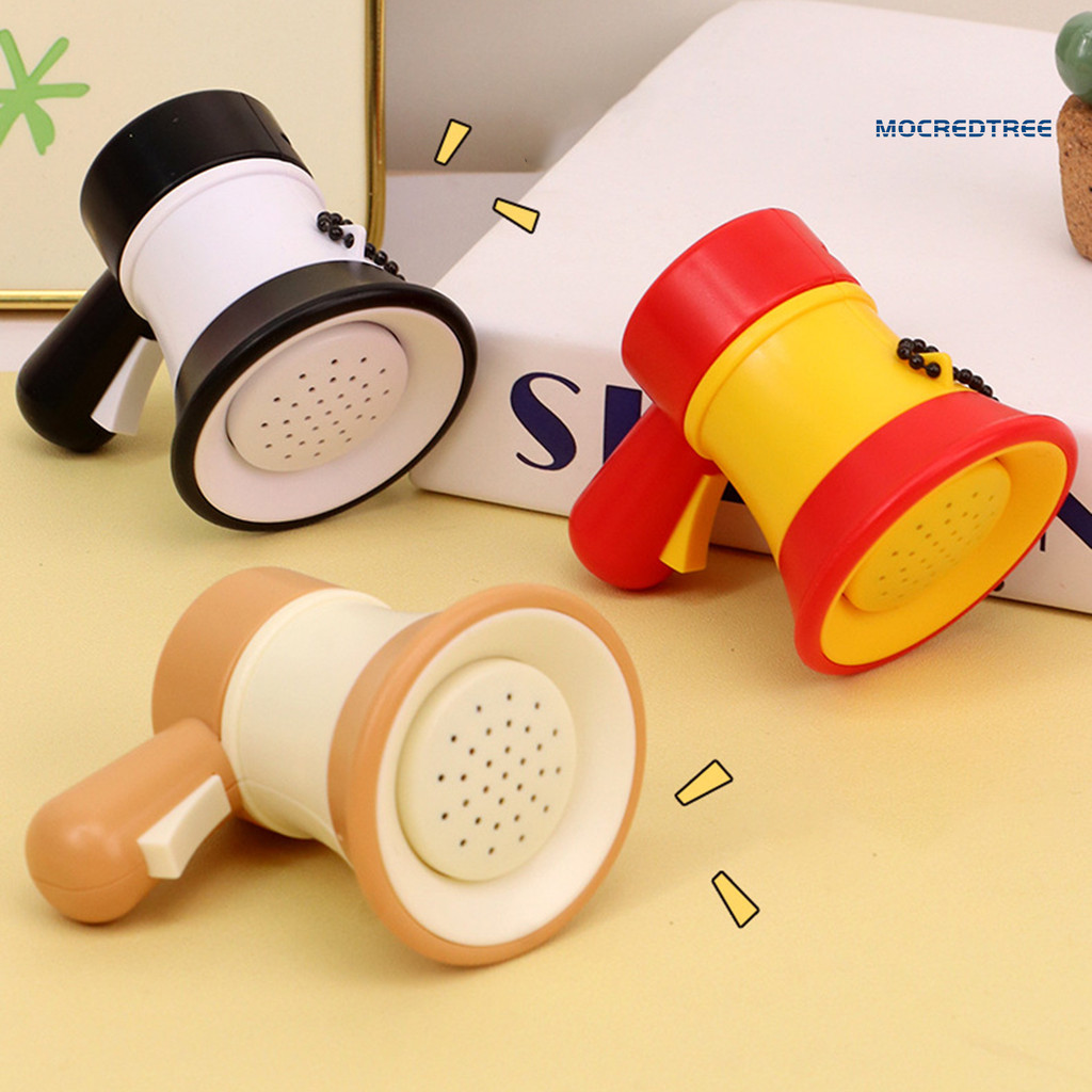 Motroredtree Mini Voice Recorder พวงกุญแจลําโพงแบบพกพา Loud Megaphone สําหรับเด็กกระเป๋าเป้สะพายหลัง