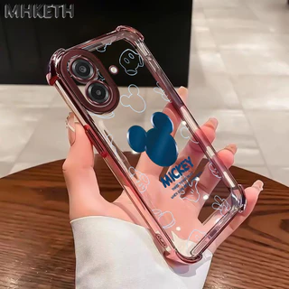 MHKETH เคสสำหรับ Samsung A07 M07 F07 F70E 5G M17E 5G เคสโทรศัพท์สไตล์คู่รักน่ารักโปร่งใสชุบอิเล็กโทรเพลตกันกระแทก