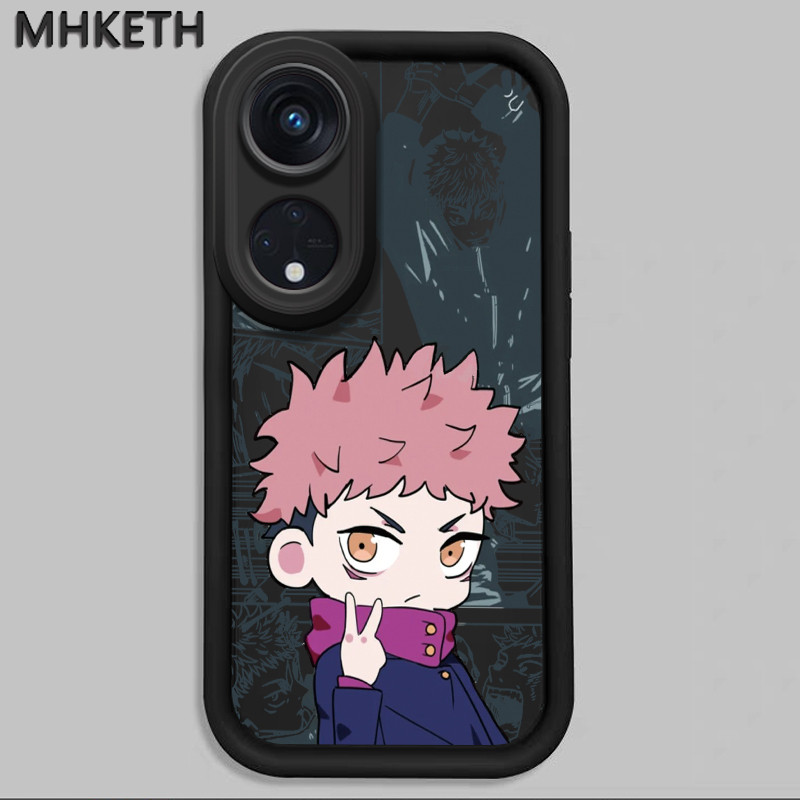 MHKETH เคสสำหรับ OPPO Reno 8T 5G A1 Pro เคสโทรศัพท์ซิลิโคนการ์ตูนQน่ารัก