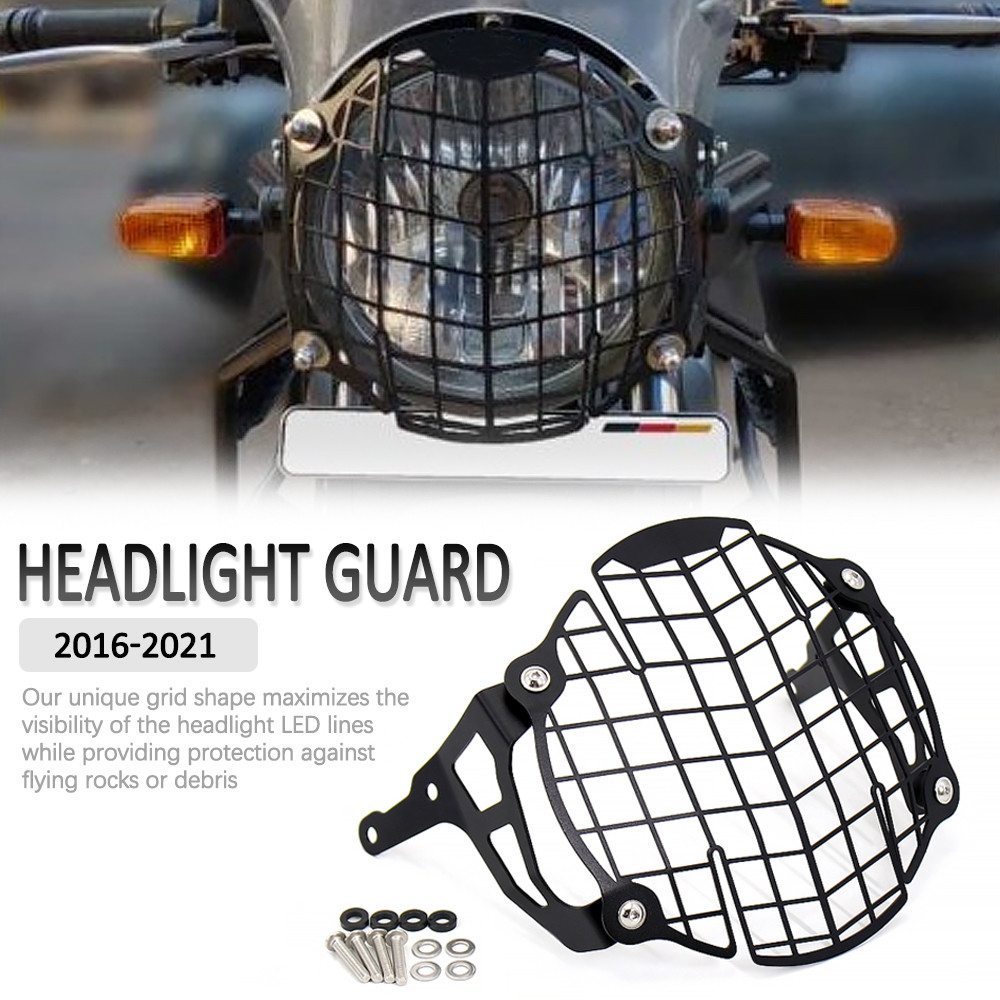 2016 - 2021 ใหม่อุปกรณ์เสริมรถจักรยานยนต์หัวไฟหน้า Protector Guard Grill สําหรับ Royal Enfield Himalayan