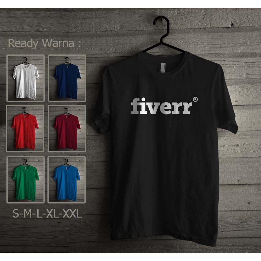 เสื้อยืดโลโก้ Fiverr Distro เสื้อยืด