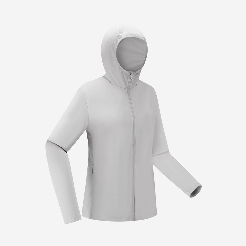 เสื้อ แจ็คเก็ต สำหรับผู้หญิง รุ่น Helium 500 KNIT - เทาอมม่วงอ่อน | Helium 500 KNIT Women - Pale Mau