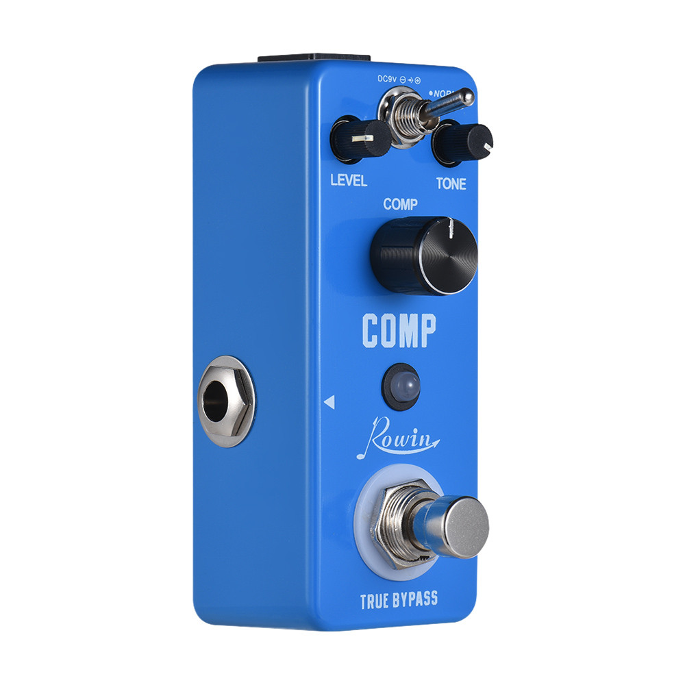 Vchoth Rowin COMP คอมเพรสเซอร์กีตาร์เอฟเฟกต์เหยียบอลูมิเนียมอัลลอยด์เชลล์ True Bypass