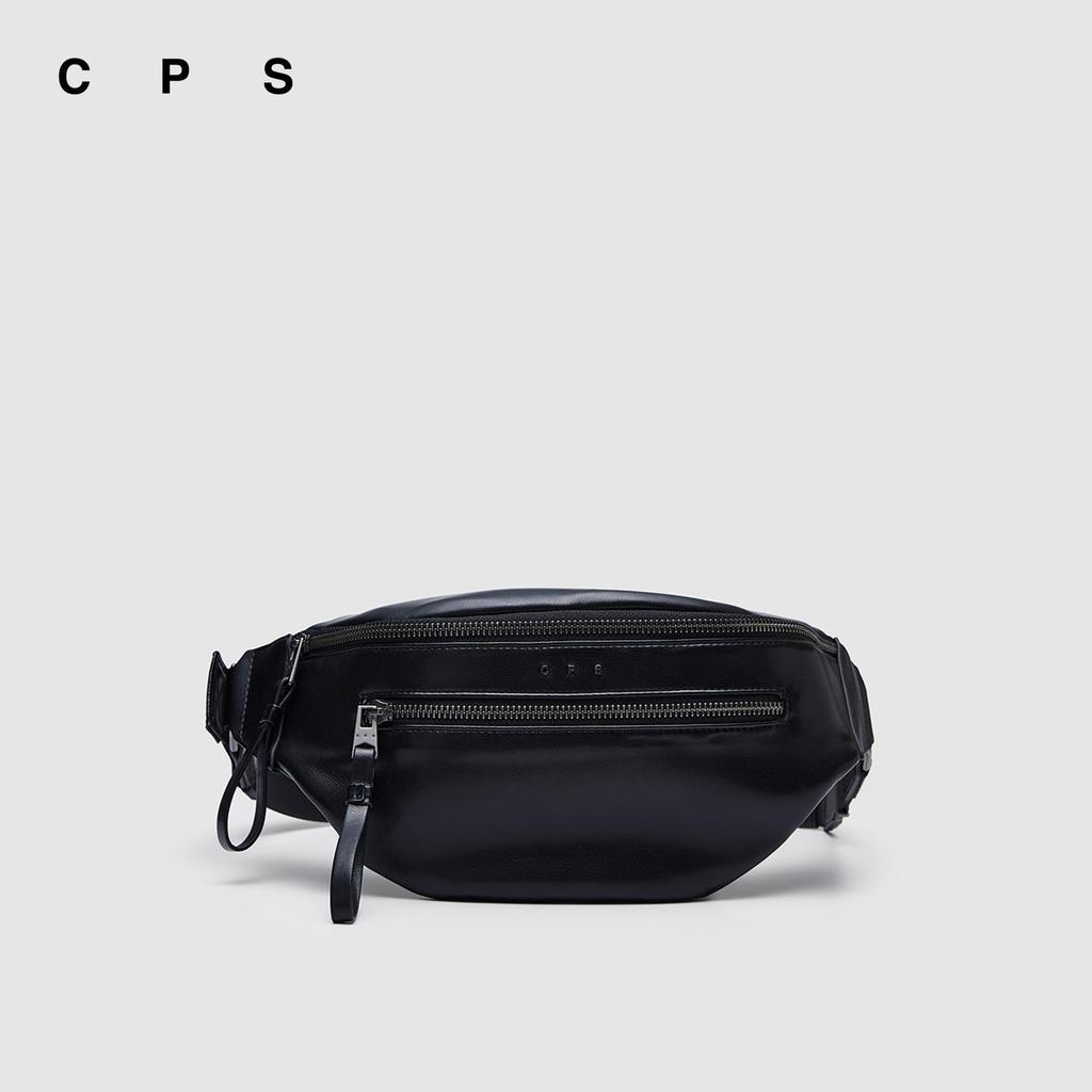CPS กระเป๋าคาดเอวหนังพียูขนาดกลาง ผู้ชาย PU MEDIUM BELT BAG รุ่น C26SBMA008 (SS26#A4)