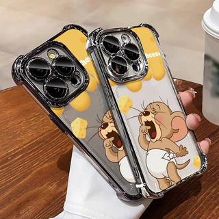 MHKETH เคสสำหรับ OPPO A54 เคสโทรศัพท์ลายการ์ตูนสุดฮิตโปร่งใสชุบอิเล็กโทรไลต์กันกระแทก