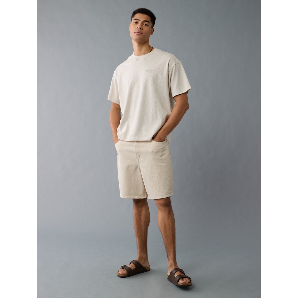 American Eagle تيشيرت رجالي Relaxed — رمادي شوفاني — صورة 5