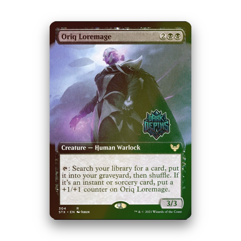 [MTG] Oriq Loremage (Extended Art) (#304) [STX] [BLACK] [RARE] | Magic the Gathering