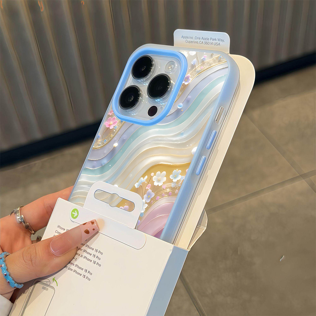 Jelly 2 In 1 Wave Flower Casing Xiaomi 15T Pro C75 Poco M7 Plus C65 C85 F7 C71 Gd2H1K8 Luxury ล่าสุด