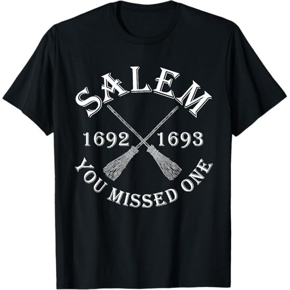 Newsest Fashion Salem You Missed One Witch Trials Brooms Best Tee เสื้อยืด