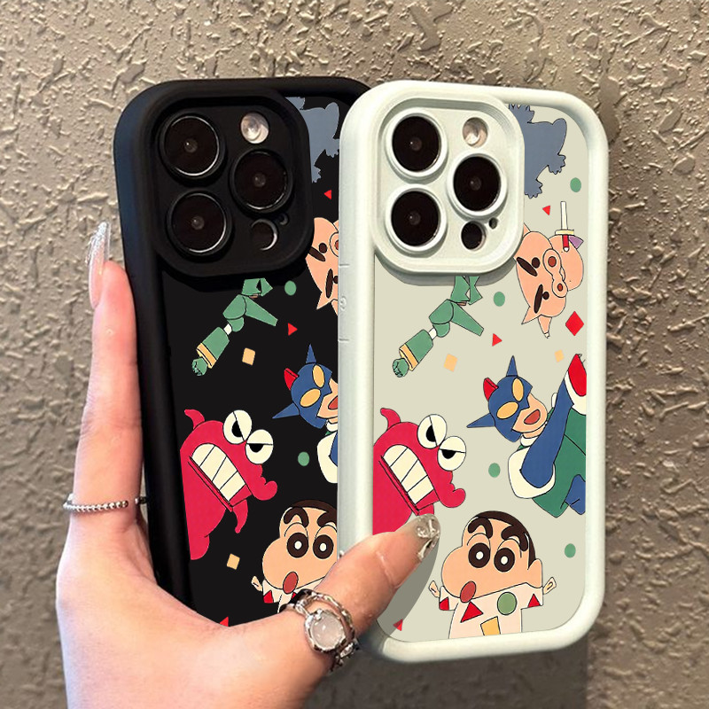 OPPO A17/A17K การ์ตูน Shin กรณีกันกระแทก A36 A38/A18 A3S/A12E A5 A3X/A3 A53/A32 A54 4G A57 A58 4G A6