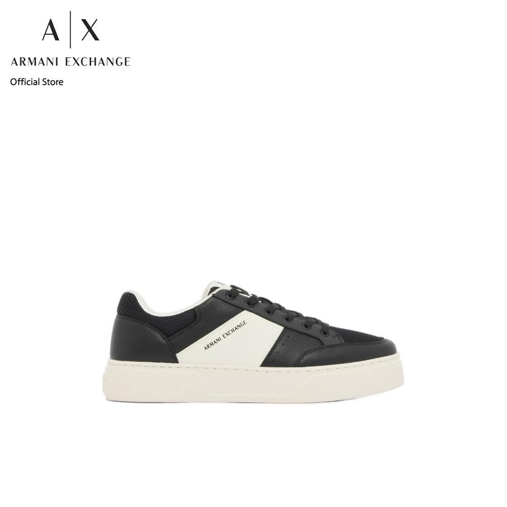 Armani Exchange รองเท้าผ้าใบผู้ชาย รุ่น XM002627-AF22831-MC024 สีดำ