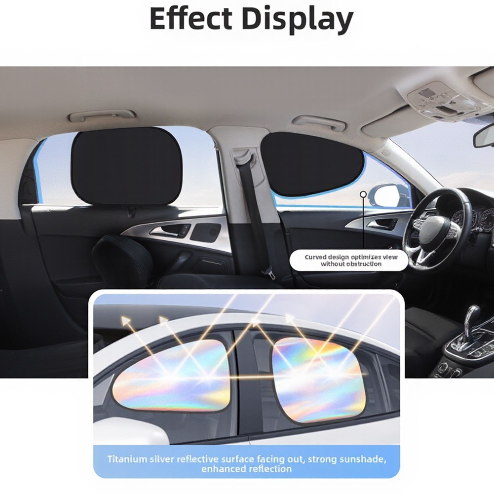 ⭐ มาใหม่⭐Magnetic Car Side Window Sun Shade UV Blocking Summer Sun Protection Cover-[shop-th]
