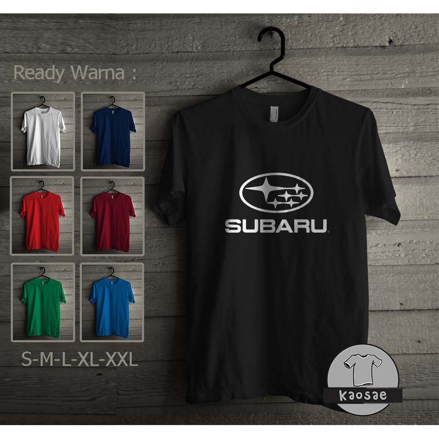 เสื้อยืดโลโก้ Subaru เสื้อยืด Distro