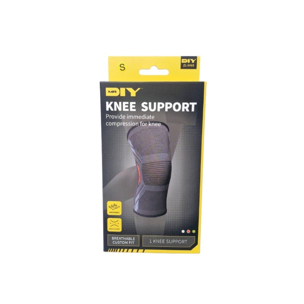 ปลอกพยุงหัวเข่า/ปลอกซัพพอร์ตเข่า Knee Support (คละสี) วัสดุไนลอน+ลาเท็กซ์ เลือกไซส์ S/M/L 1 ชิ้น