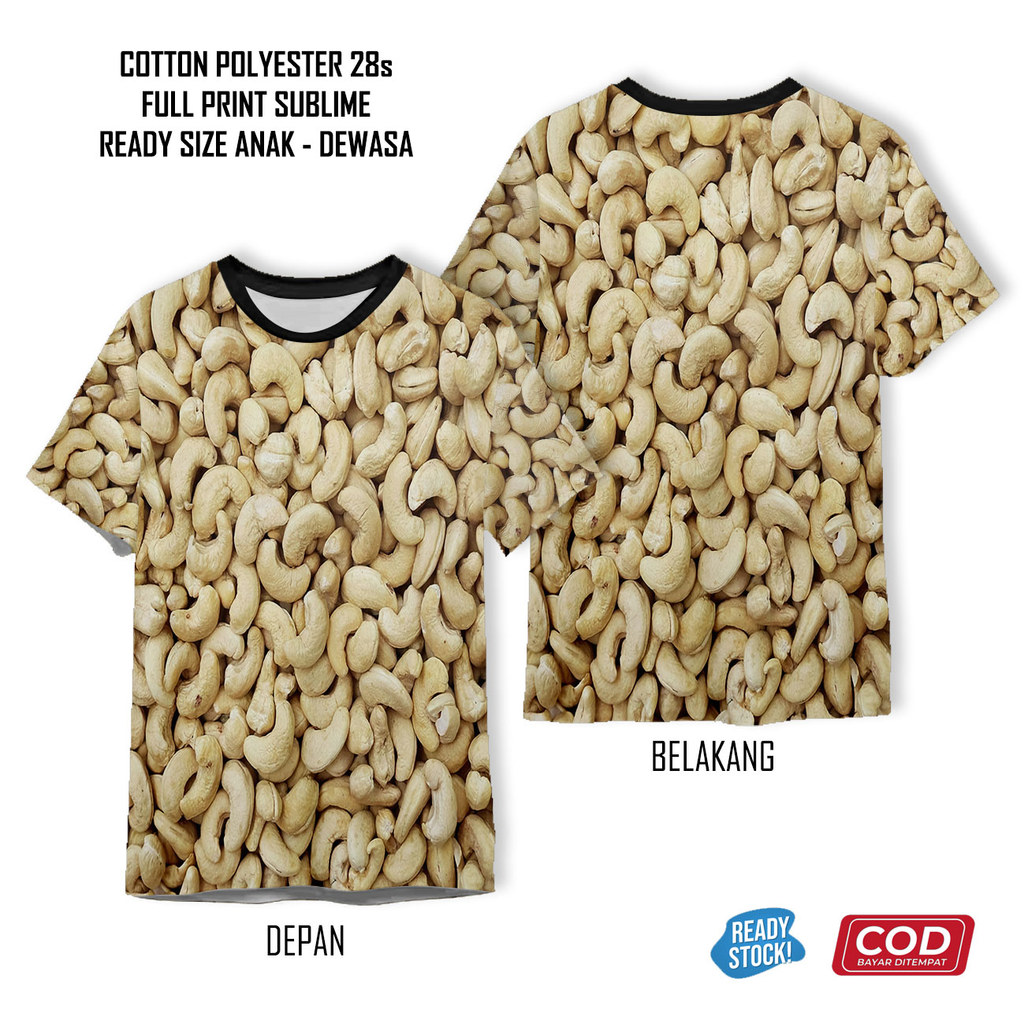เสื้อยืดถั่วลิสงรุ่น 5 สุดเท่ | เสื้อผ้า 3D Unisex สําหรับเด็กและผู้ใหญ่ - Sarana3D