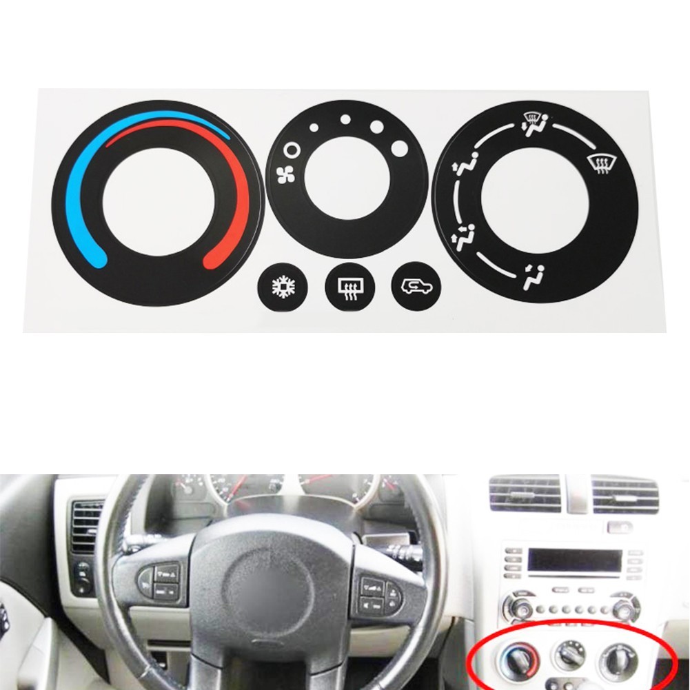 UTIA⭐for Pontiac Torrent 2005-2006 A/C Climate Control Repair ปุ่มสติกเกอร์รูปลอก