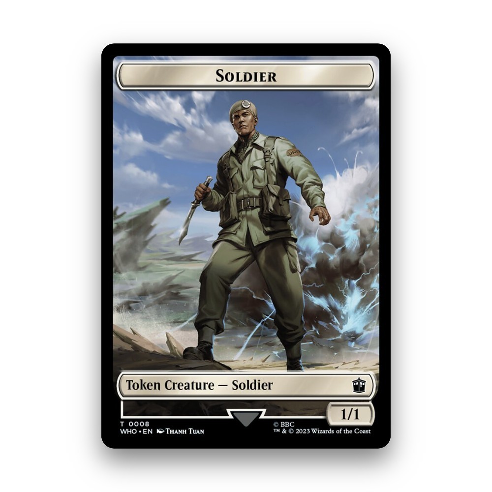 [MTG] Soldier (Token) (#8) [TWHO] [WHITE] [COMMON] | Magic the Gathering