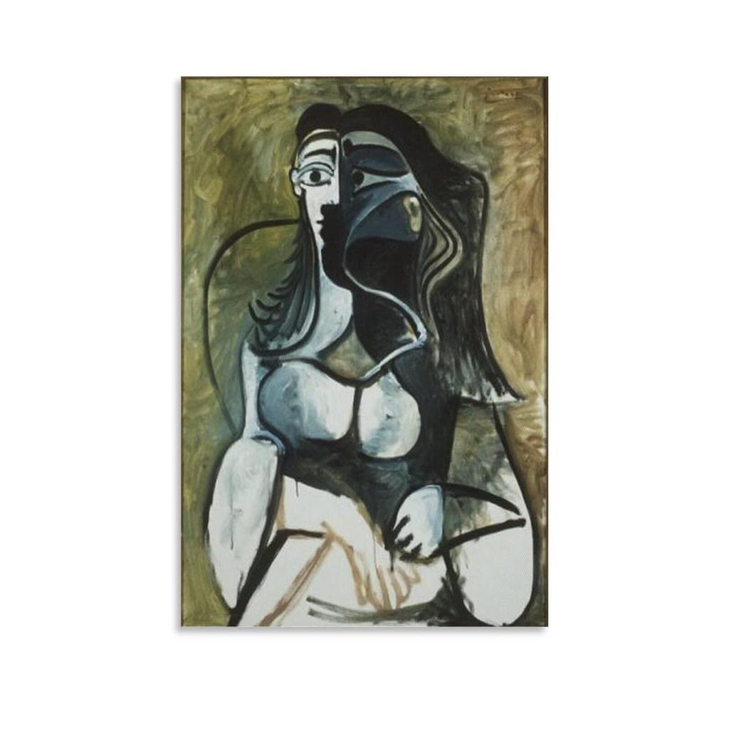 ผู้หญิงในอาร์มแชร์โดย Pablo Picasso งานศิลปะโปสเตอร์ Cool Artworks ภาพวาด Wall Art ผ้าใบพิมพ์แขวนภาพ